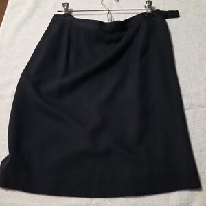 Jones New York Classic Black Pencil Skirt